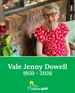 Jenny Dowell OAM Lismore, SW, Australia-Death